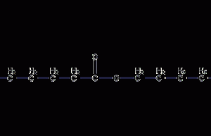 Amyl hexanoate structural formula