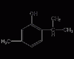 Thymol structural formula