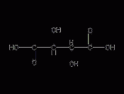 D-(-)-tartaric acid structural formula