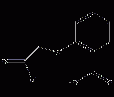 O-carboxymethylthiobenzoic acid structural formula