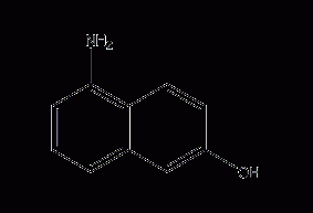 5-amino-2-naphthol structural formula