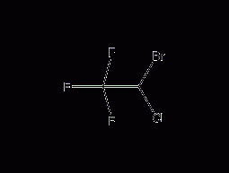 1-bromo-1-chloro-2,2,2-trifluoroethane structural formula