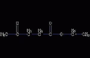 Structural formula of ethyl levulinate