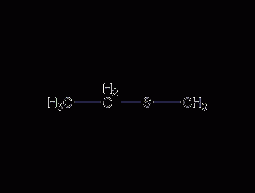 Methyl ethyl sulfide structural formula