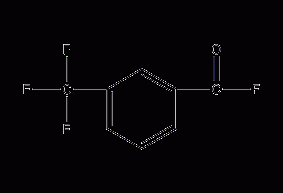 3-(trifluoromethyl)benzoyl fluoride structural formula