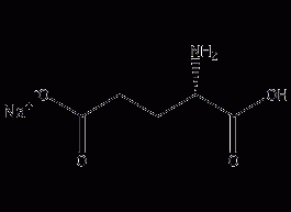 L-Sodium glutamate structural formula