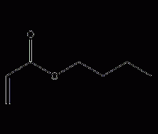 Butyl acrylate structural formula