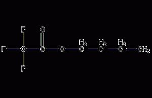 N-butyl acetic acid trifluoro structural formula