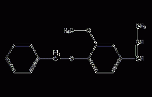 1-benzyloxy-2-methoxy-4-(1-propenyl)benzene structural formula