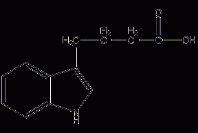 Indole-3-butyric acid structural formula