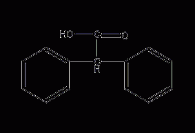 Diphenyl acetic acid structural formula