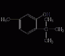 6-tert-butyl m-cresol structural formula