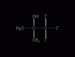 2-Trifluoromethyl-2-propanol structural formula