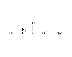 Structural formula of hanging white block