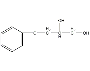 3-phenoxy-1,2-propanediol structural formula