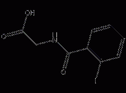 2-iodohippuric acid structural formula