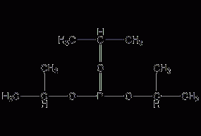 Structural formula of triisopropyl phosphite