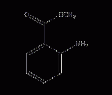 Methyl anthranilate structural formula