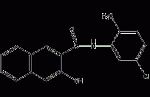 5'-Chloro-3-hydroxy-2'-methyl-2-naphthoanilide structural formula