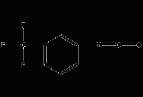 3-(trifluoromethyl)phenyl isocyanate structural formula