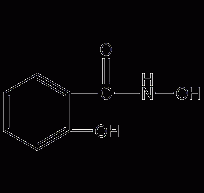 Structural formula of salicyl hydroxamic acid