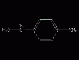 Structural formula of p-ethylaniline