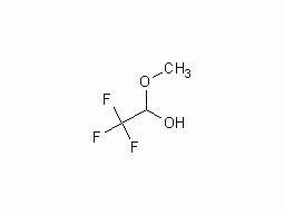 Trifluoroacetaldehyde methyl hemiacetal structural formula