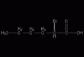 2-bromohexanoic acid structural formula