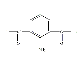 2-Amino-3-nitrobenzoic acid structural formula