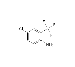 2-amino-3-chlorotrifluorotoluene structural formula