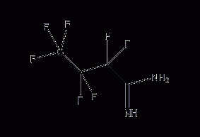 Heptafluorobutyridine structural formula