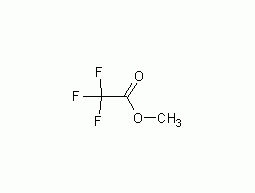 Structural formula of methyl trifluoroacetate