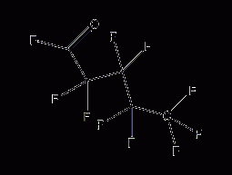 Nonafluoropentanoyl fluoride structural formula