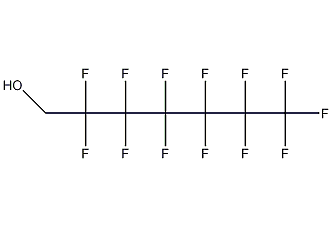 1H,1H-Perfluoro-1-heptanol structural formula