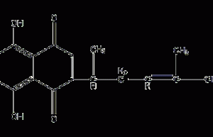 Shikonin structural formula