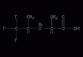 5,5,5-trifluoro-DL-leucine structural formula