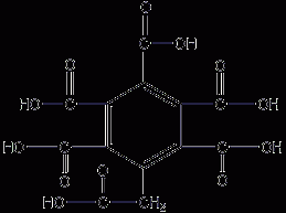 Mellitic acid structural formula