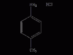 Structural formula of p-toluidine hydrochloride