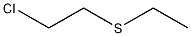 2-Chloroethyl ethyl sulfide structural formula