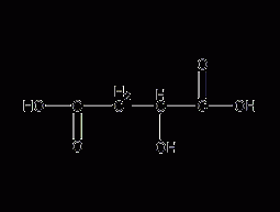 D(+)-hydroxysuccinic acid structural formula