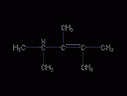 2,3,4-trimethyl-2-pentene structural formula