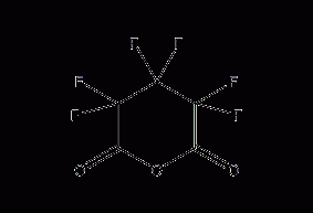 Hexafluoroglutaric anhydride structural formula