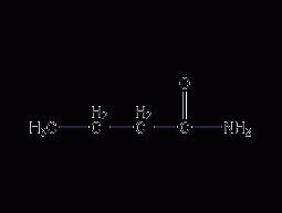 Butanamide structural formula