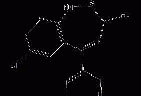 Oxazepam structural formula