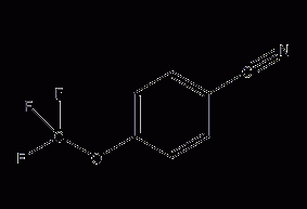 4-(trifluoromethoxy)benzonitrile structural formula