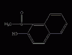 2-Hydroxy-1-naphthylethanone structural formula