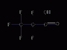 Pentafluoropropionic acid structural formula