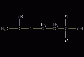 Amidinotaurine structural formula