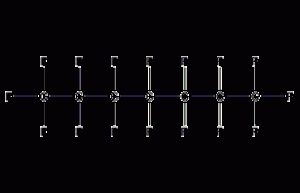 Perfluoroheptane structural formula