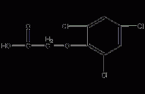 2,4,6-Trichlorophenoxyacetic acid structural formula